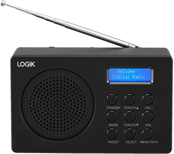 Logik L2DAB23 Portable DAB+/FM Radio - Black - Pristine