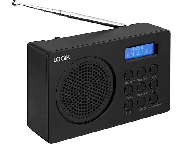 Logik L2DAB23 Portable DAB+/FM Radio - Black - Pristine