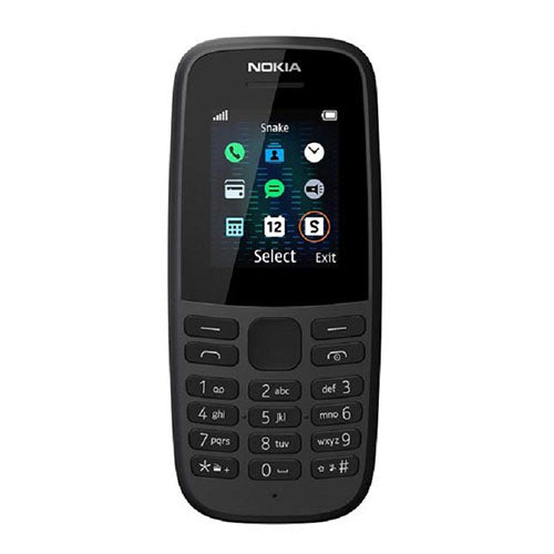 Nokia 105 (4 edition) Mobile Phone - Black - Pristine