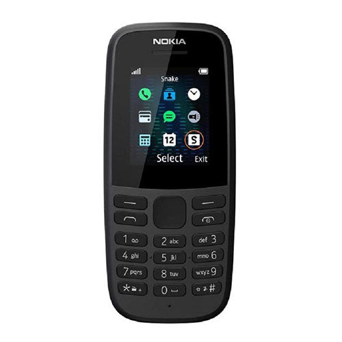 Nokia 105 (4 edition) 1.77 Inch UK SIM Free (Single SIM) - Black - Refurbished Excellent