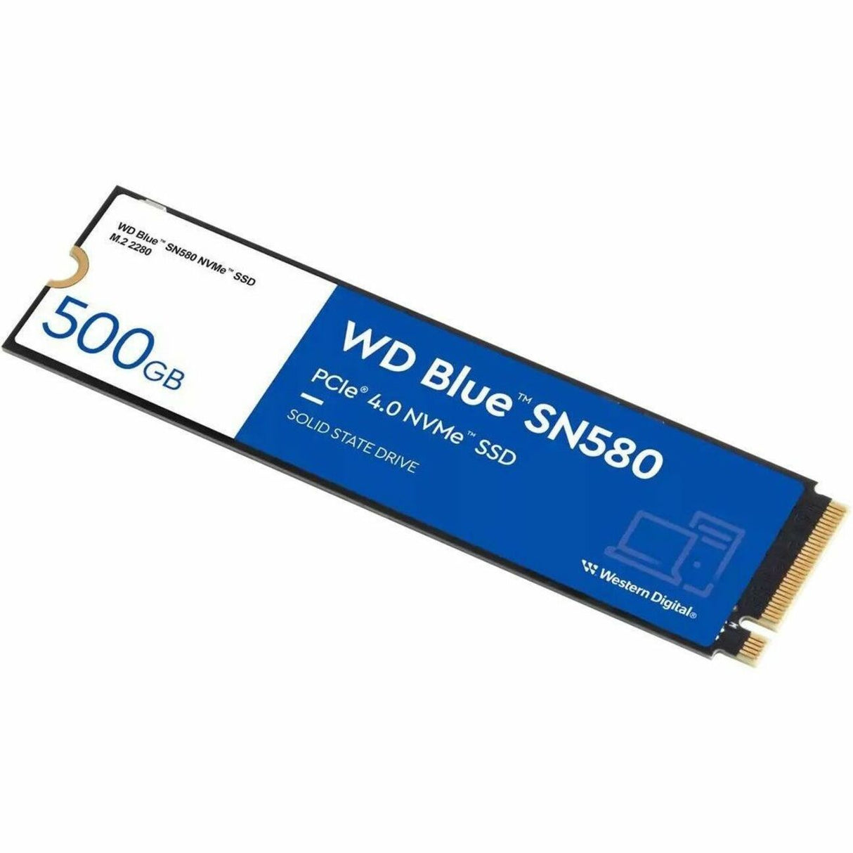 Western Digital WDS500G3B0E-00CHF0 SN580 500GB NVMe SSD Blue - Refurbished Excellent