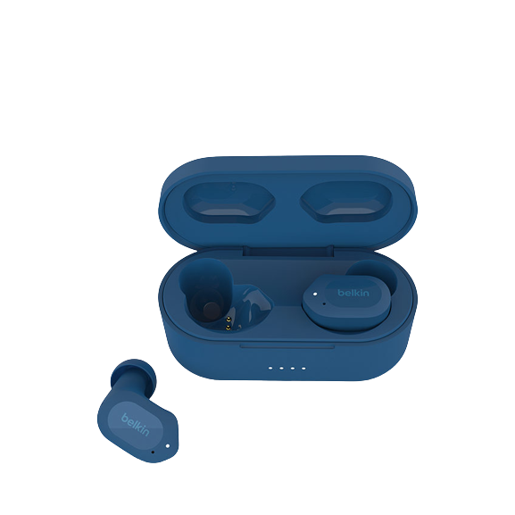 Belkin SoundForm Play True Wireless Headphones - Blue - Refurbished Excellent