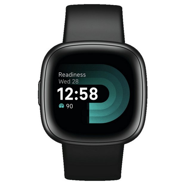 Fitbit Versa 4 Smart Watch - Black - Refurbished Good