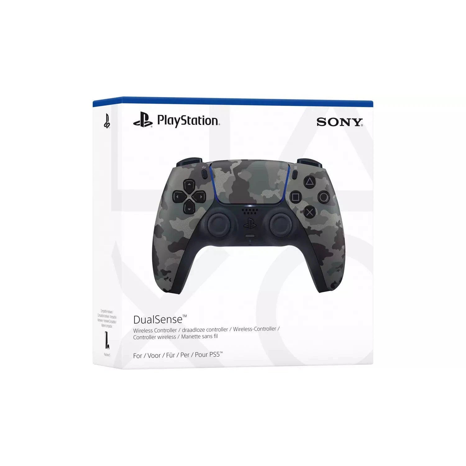 Sony PS5 DualSense Controller - Grey Camouflage - Refurbished Pristine