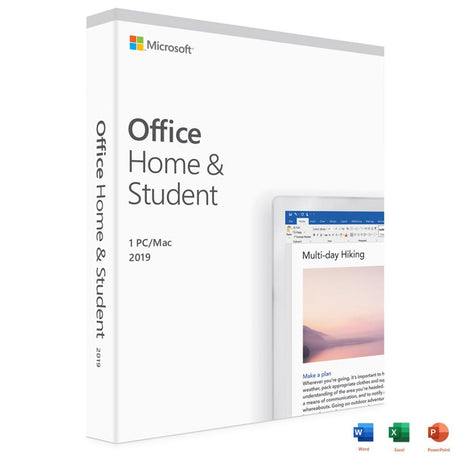 Microsoft Office 2019 Home & Student - Box Pack - 1 PC/Mac - New