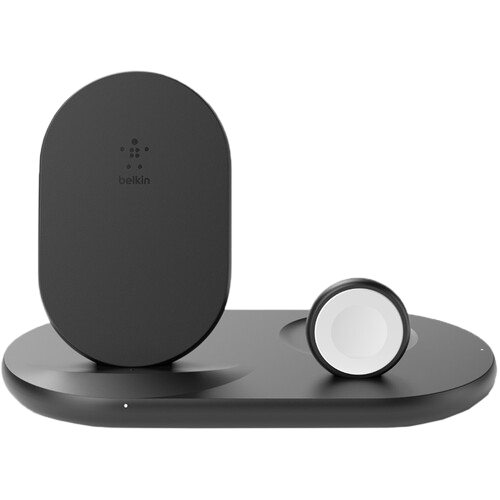 Belkin 3-in-1 Wireless Charger, Wireless Charging Station for iPhone, Apple Watch, AirPods