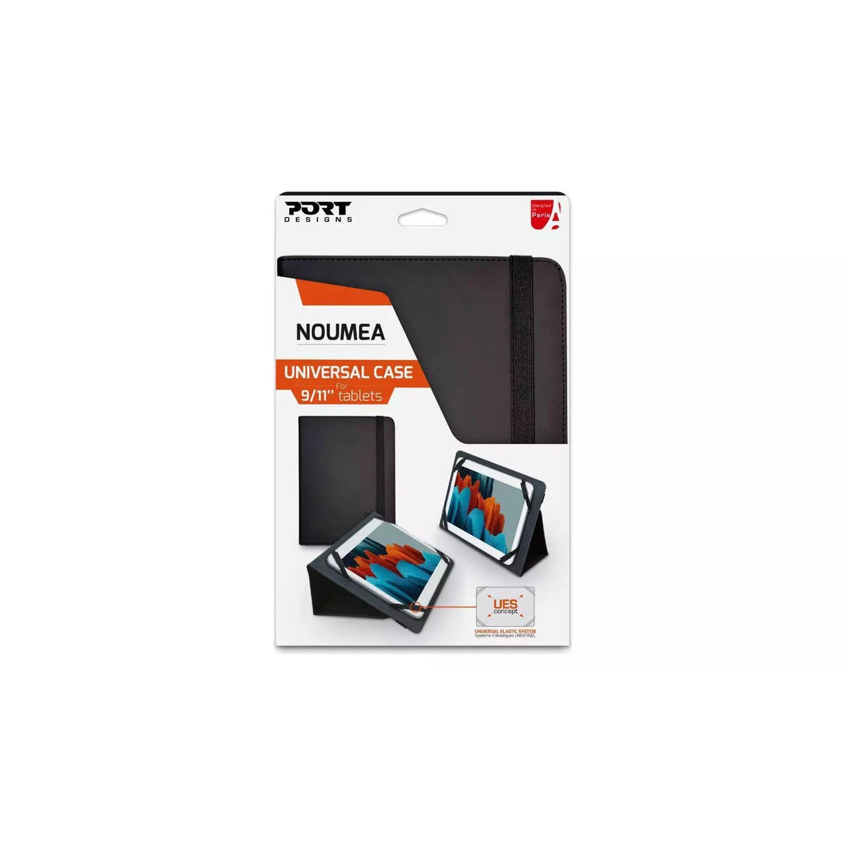 Port Designs Noumea Universal Case for Tablets 9-11 Inch - Black