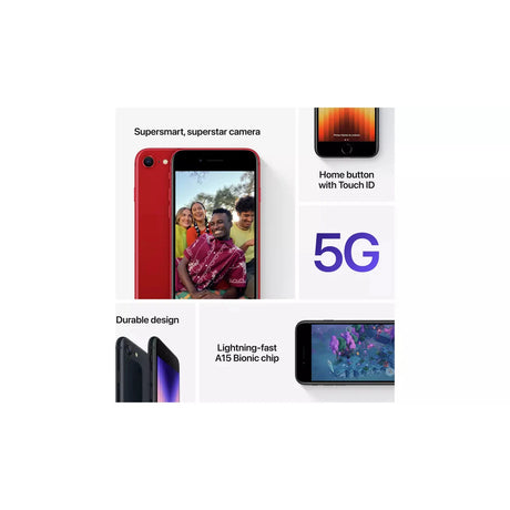 Apple iPhone SE 2022 128GB Red Unlocked - Good Condition