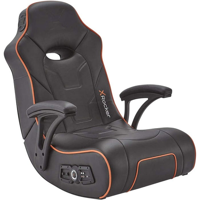 X-Rocker G-Force Esports 2.1 Floor Rocker Gaming Chair - Black / Orange