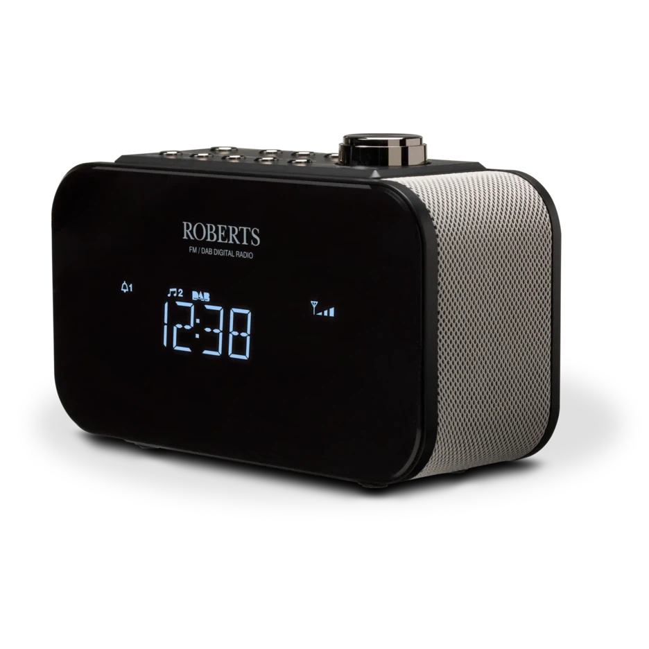 Roberts Ortus 2 DAB/DAB+/FM Digital Alarm Clock Radio - Black - Refurbished Good