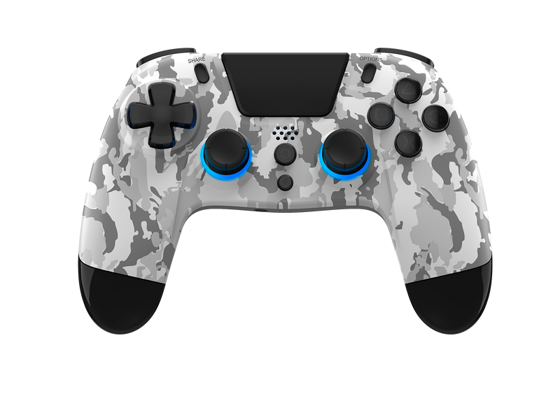 Gioteck VX-4+ RGB Wireless Controller for PS4 & PC - Arctic Camo - New