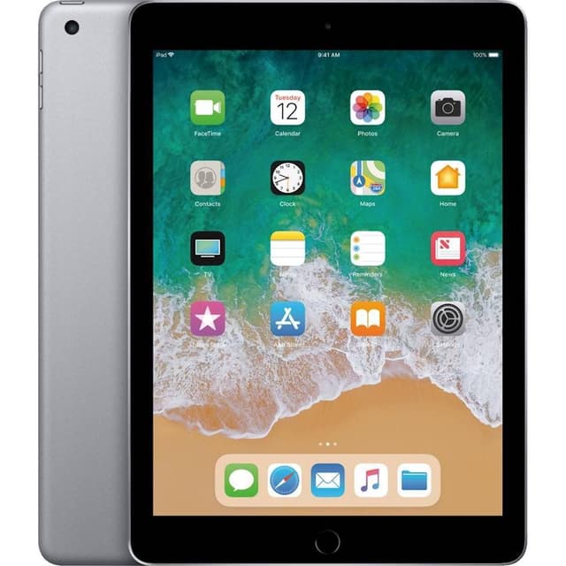 Apple iPad (2017) 5th Generation 9.7", MP2H2LL/A, Wi-Fi, 128GB, Space Grey - Refurbished Good