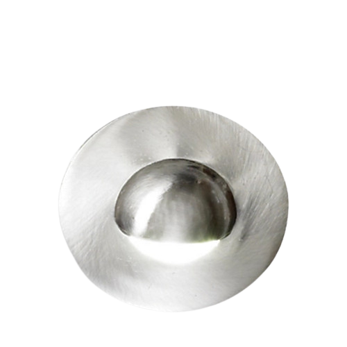 John Lewis Heta Round Plinth LED Lights - Set of 4 - Brushed Nickel