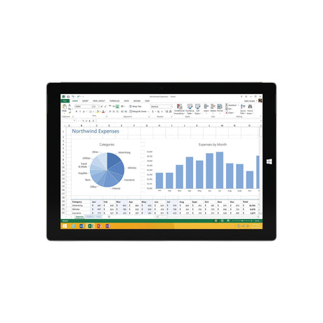 Microsoft Surface Pro 3 MQ2-00003 Intel Core i5-4300U 8GB RAM 256GB SSD 12" - Silver