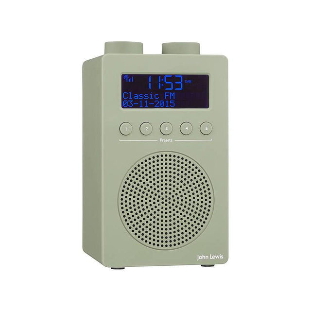 John Lewis & Partners Spectrum Solo DAB+/FM Digital Radio - Slate Grey - Refurbished Excellent