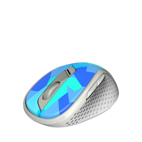 Rapoo M500 Multi-Mode Bluetooth Wireless Mouse, Camo Blue - Refurbished Pristine