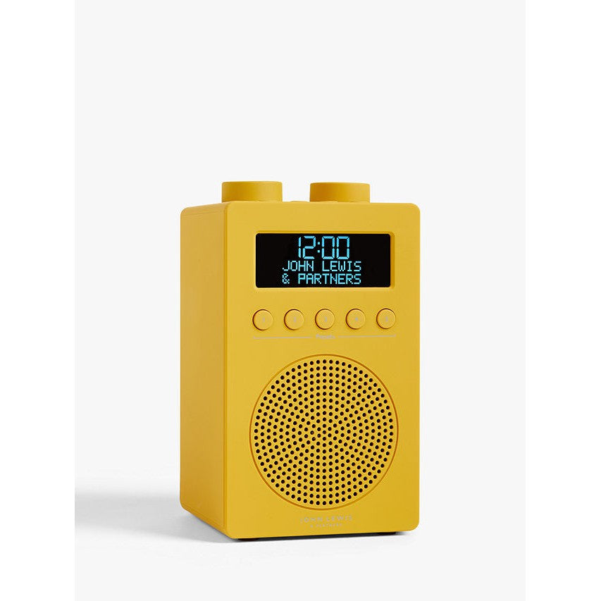 John Lewis & Partners Spectrum Solo DAB+/FM Digital Radio - Mustard - Refurbished Excellent