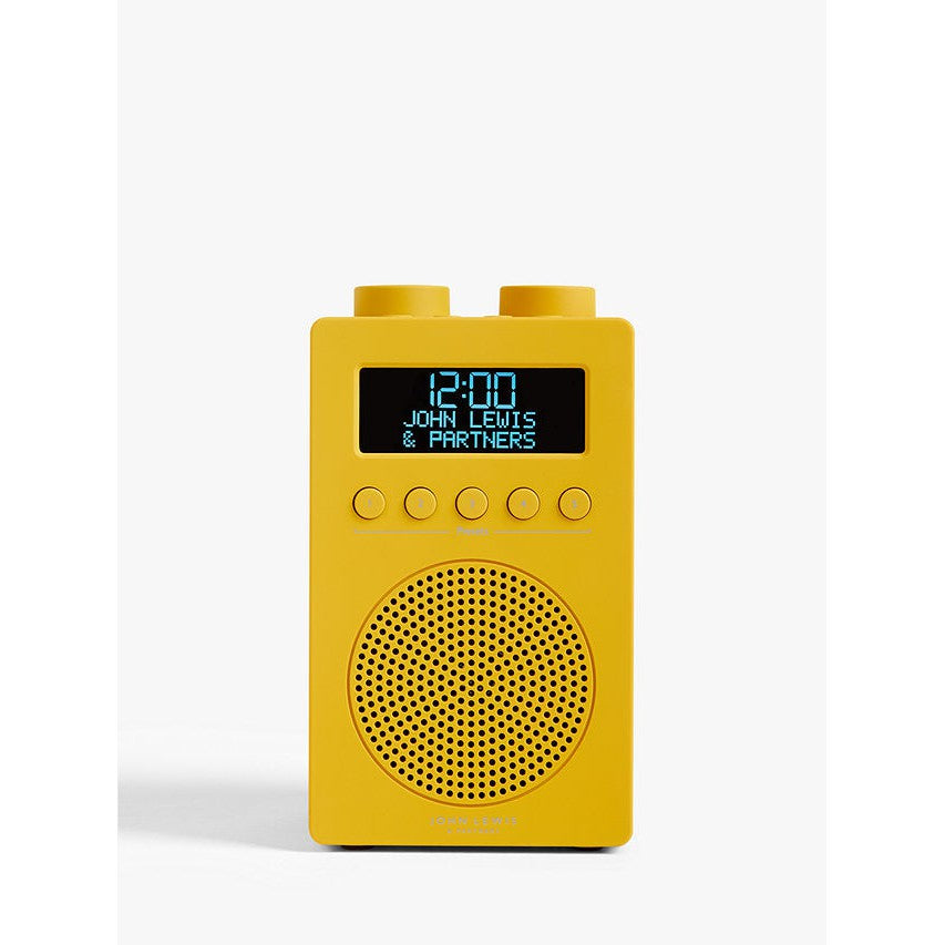 John Lewis & Partners Spectrum Solo DAB+/FM Digital Radio - Mustard - Refurbished Excellent