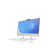 HP 24-dp0004na All-in-One Desktop PC, Intel Pentium, 4GB RAM, 128GB SSD, 23.8" - Natural Silver