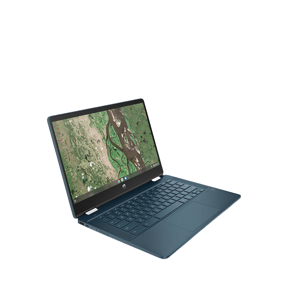 HP 14B-CB0004NA Chromebook, Intel Pentium, 8GB RAM, 128GB SSD, 14", Blue - Refurbished Pristine