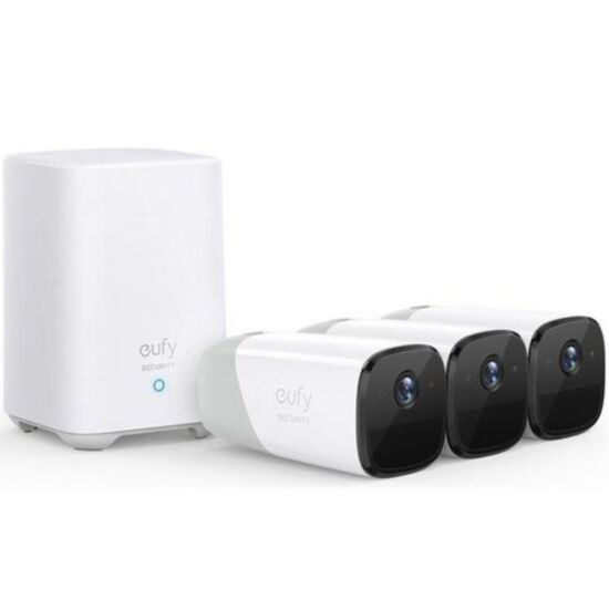 Eufy TB010 Wire Free 2k Security Cameras 3 Pack - White