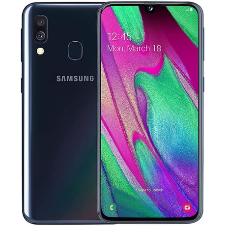 Samsung Galaxy A40 64GB Black Unlocked Single Sim - Good Condition