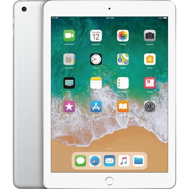 Apple iPad (2017) 5th Generation 9.7", Wi-Fi + Cell, 32GB, Silver - Refurbished Good