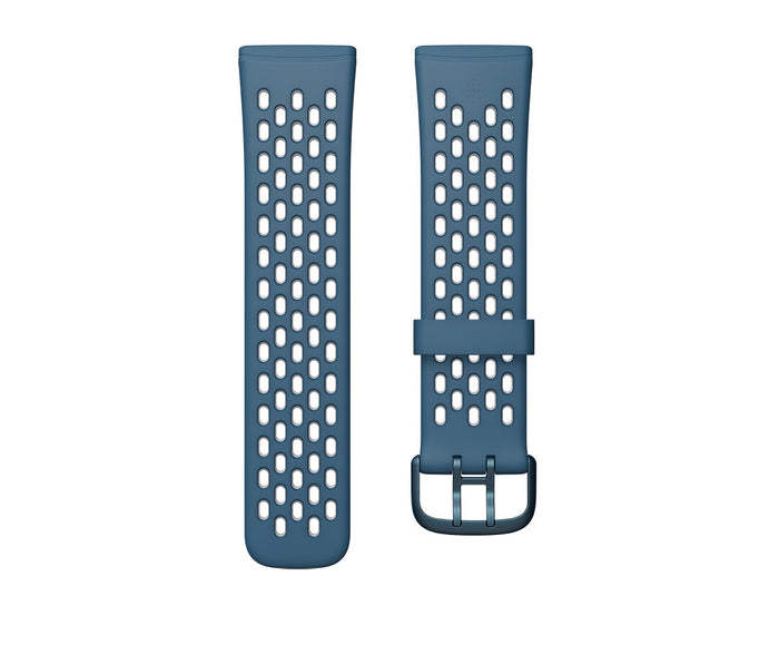 Fitbit Sense & Versa 3 Small Sport Band - Sapphire / Fog Grey