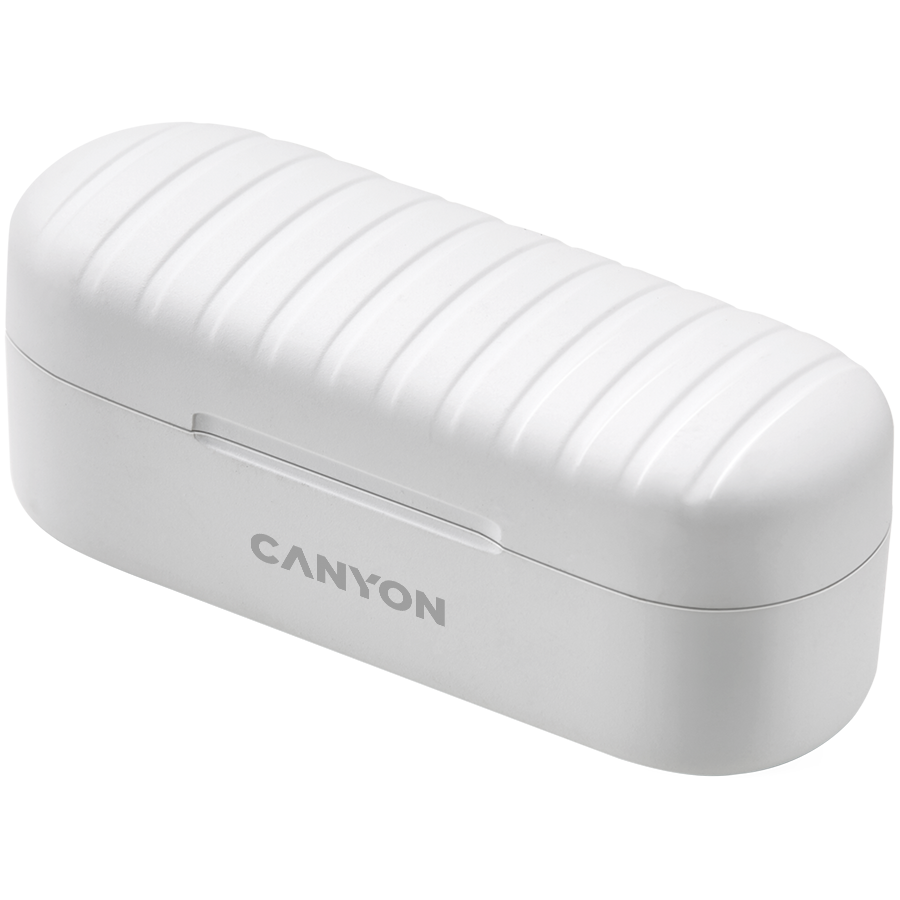 Canyon TWS Bluetooth Wireless Sport Headset - White