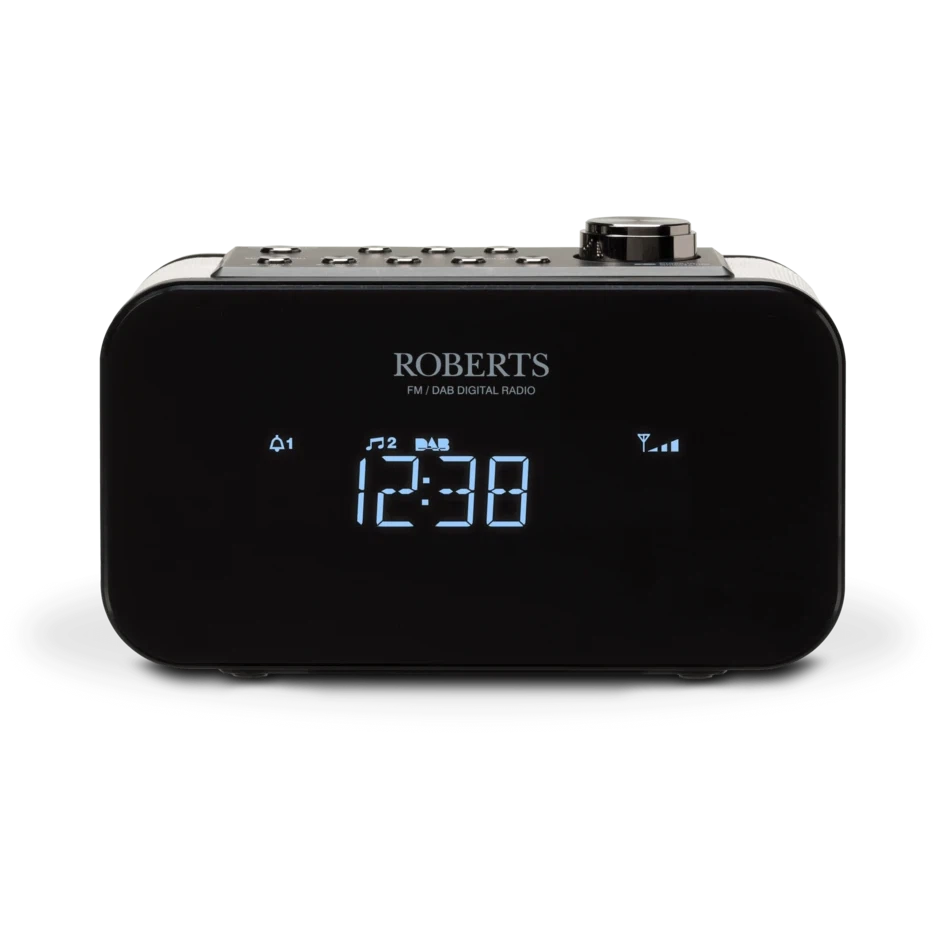 Roberts Ortus 2 DAB/DAB+/FM Digital Alarm Clock Radio - Black - Refurbished Good