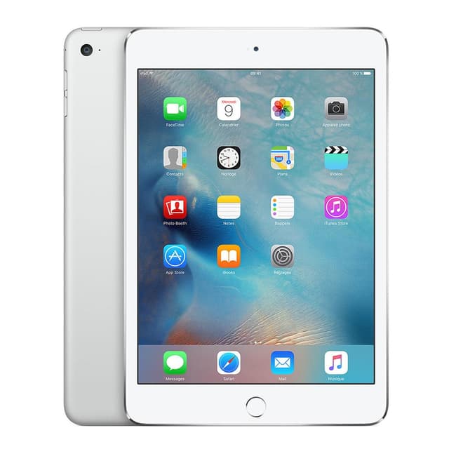 Apple iPad mini 4 (2015), Wi-Fi, 128GB, Silver (MK9P2LL/A) - Fair