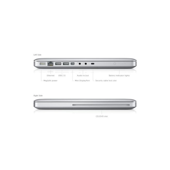Apple Macbook Pro A1278 (MC724LL/A) Intel Core i7-2620M 4GB RAM 1TB -Silver