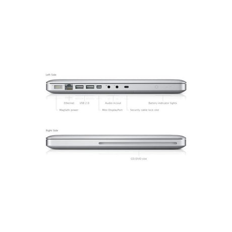 Apple Macbook Pro A1278 MB991 Intel Core Duo P8700 4GB RAM 250GB -Silver