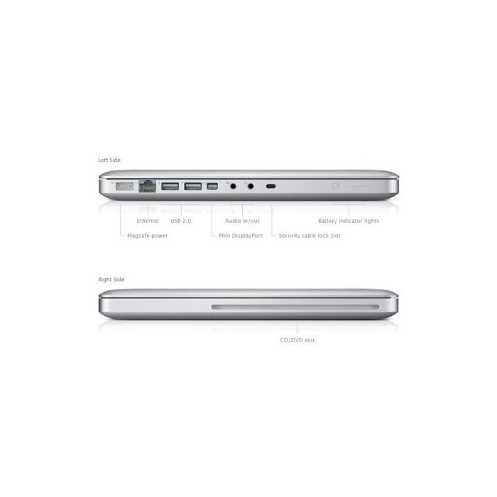 Apple Macbook Pro A1278 (MC724LL/A) Intel Core i7-2620M 4GB RAM 500GB -Silver