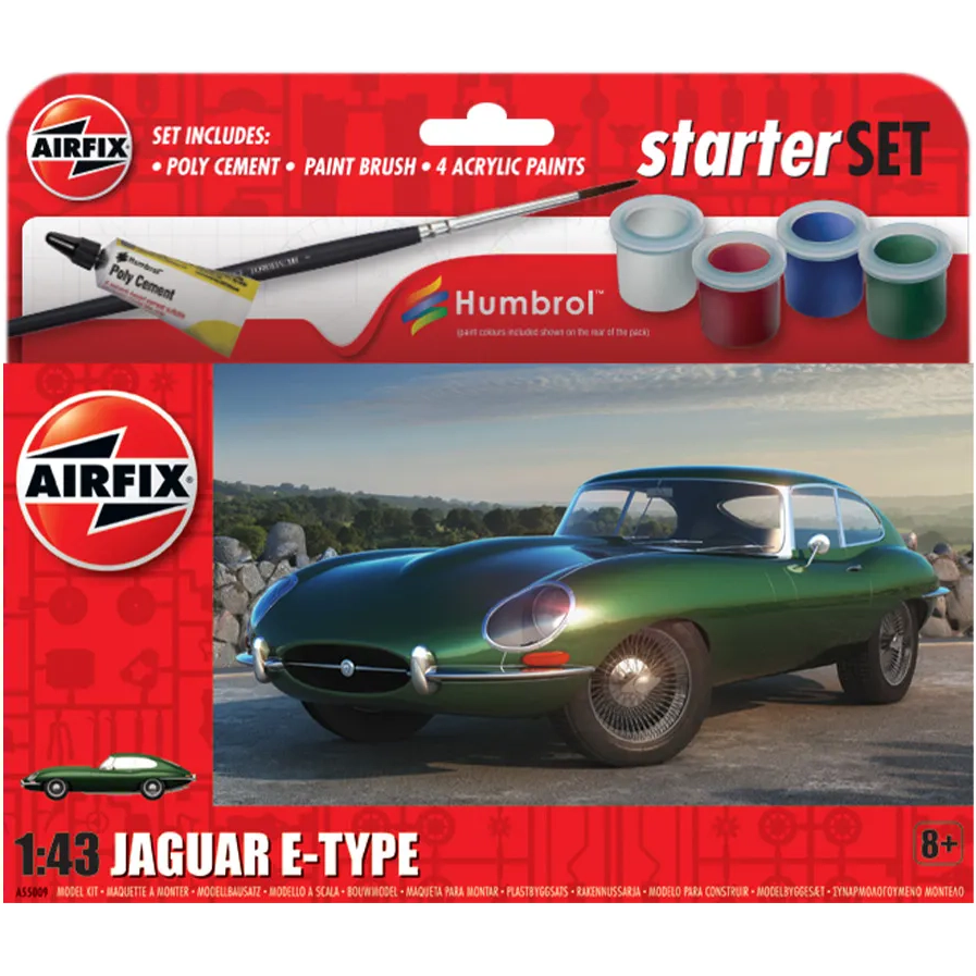 Airfix Jaguar E-Type 1:43 Starter Set
