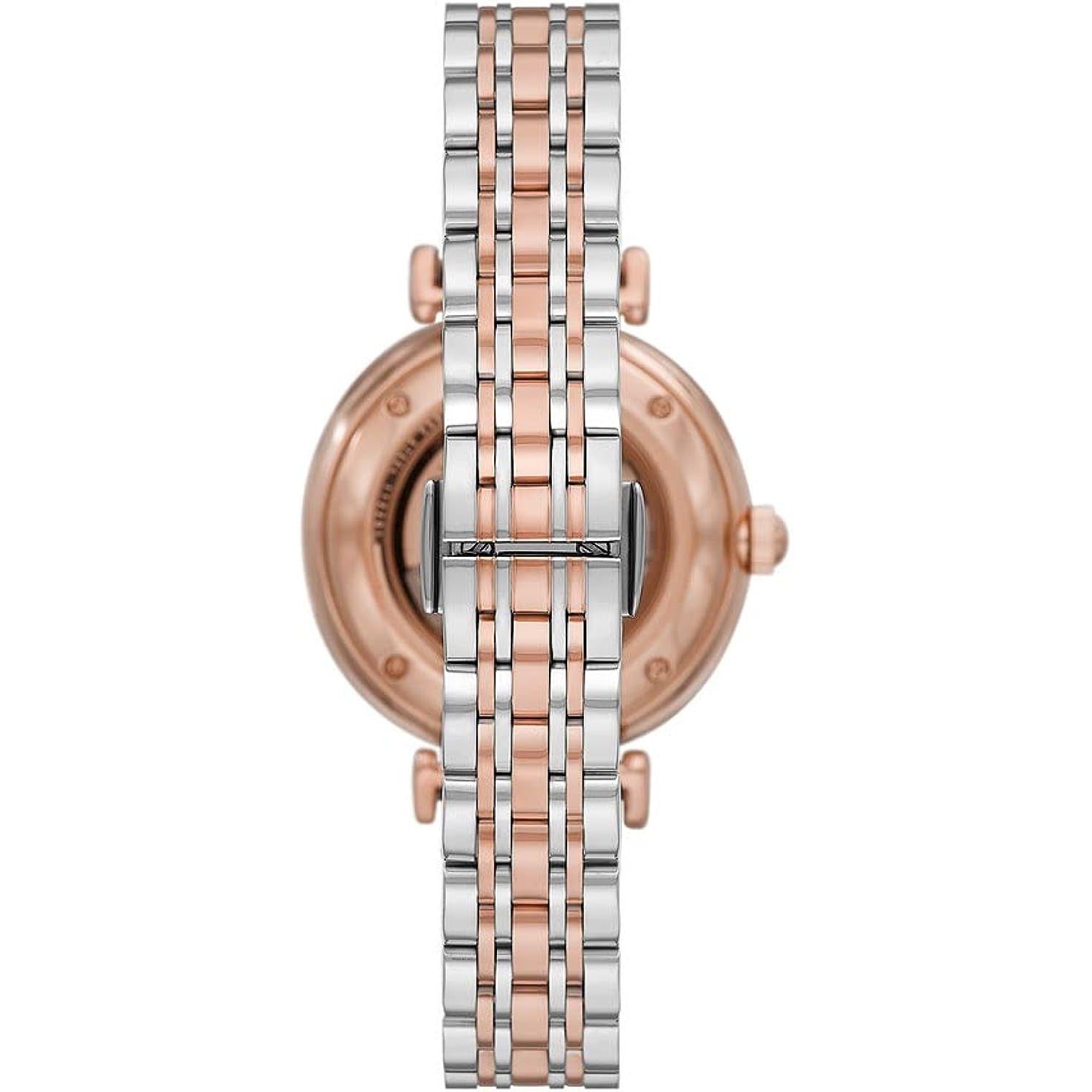 Emporio Armani AR60049 Women's Two-Tone Bracelet Strap Watch - Silver / Rose Gold