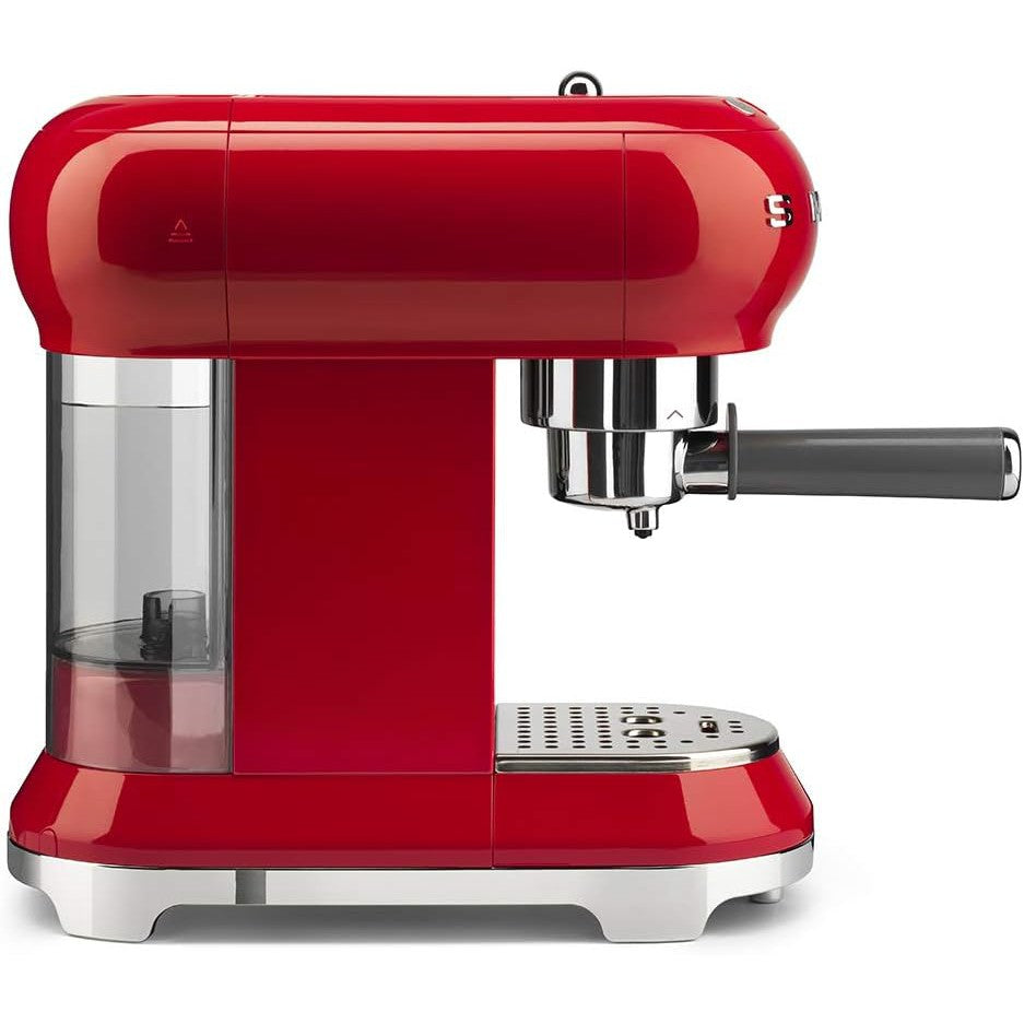Smeg ECF01RDUK 50's Retro Style Espresso Coffee Machine - Red