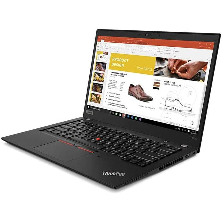 Refurbished Lenovo ThinkPad T490S Intel Core i5-8265U 8GB RAM 256GB Laptop - Black - Pristine