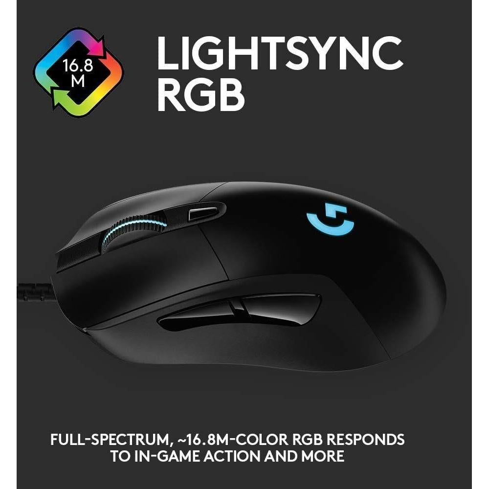 Logitech G403 Hero Gaming Mouse - Black - Excellent