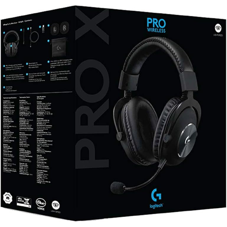 Logitech Pro X Wireless Gaming Headset - Black