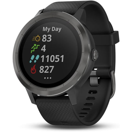 Garmin VivoActive 3 GPS Smartwatch - Black Slate - Refurbished Good
