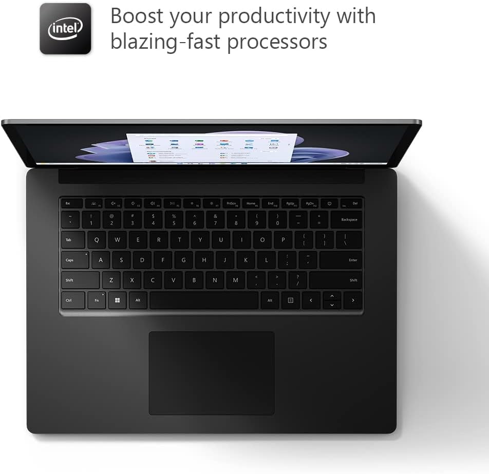 Microsoft Surface Laptop 5 Intel Core i7-1255U 8GB RAM 256GB SSD 15" - Black - Good