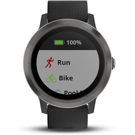 Garmin VivoActive 3 GPS Smartwatch - Black Slate - Refurbished Excellent
