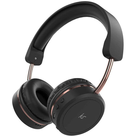 KitSound Metro X Wireless On-Ear Headphones - Black - Refurbished Pristine