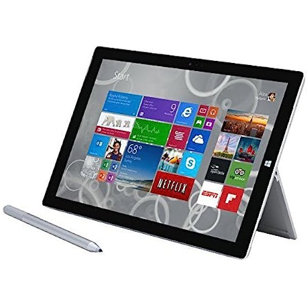 Microsoft Surface Pro 3 Intel Core i5-4300U 8GB RAM 256GB 12" Silver - Pristine