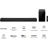 TCL Q75HK 5.1.2 Wireless Sound Bar with Dolby Atmos & Subwoofer - Fair - Cracked Plastic