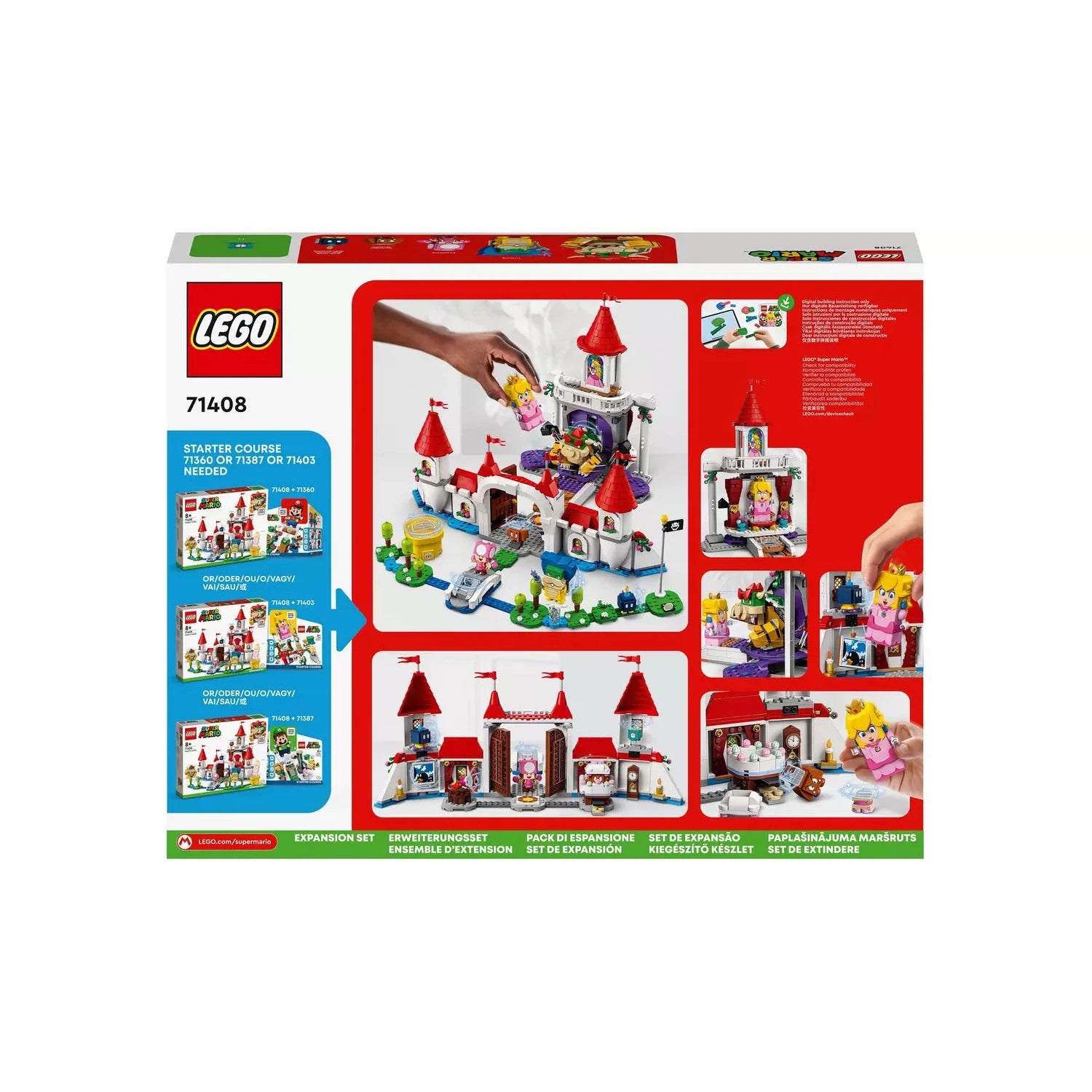 Lego Super Mario 71408 Peach's Castle Expansion Set