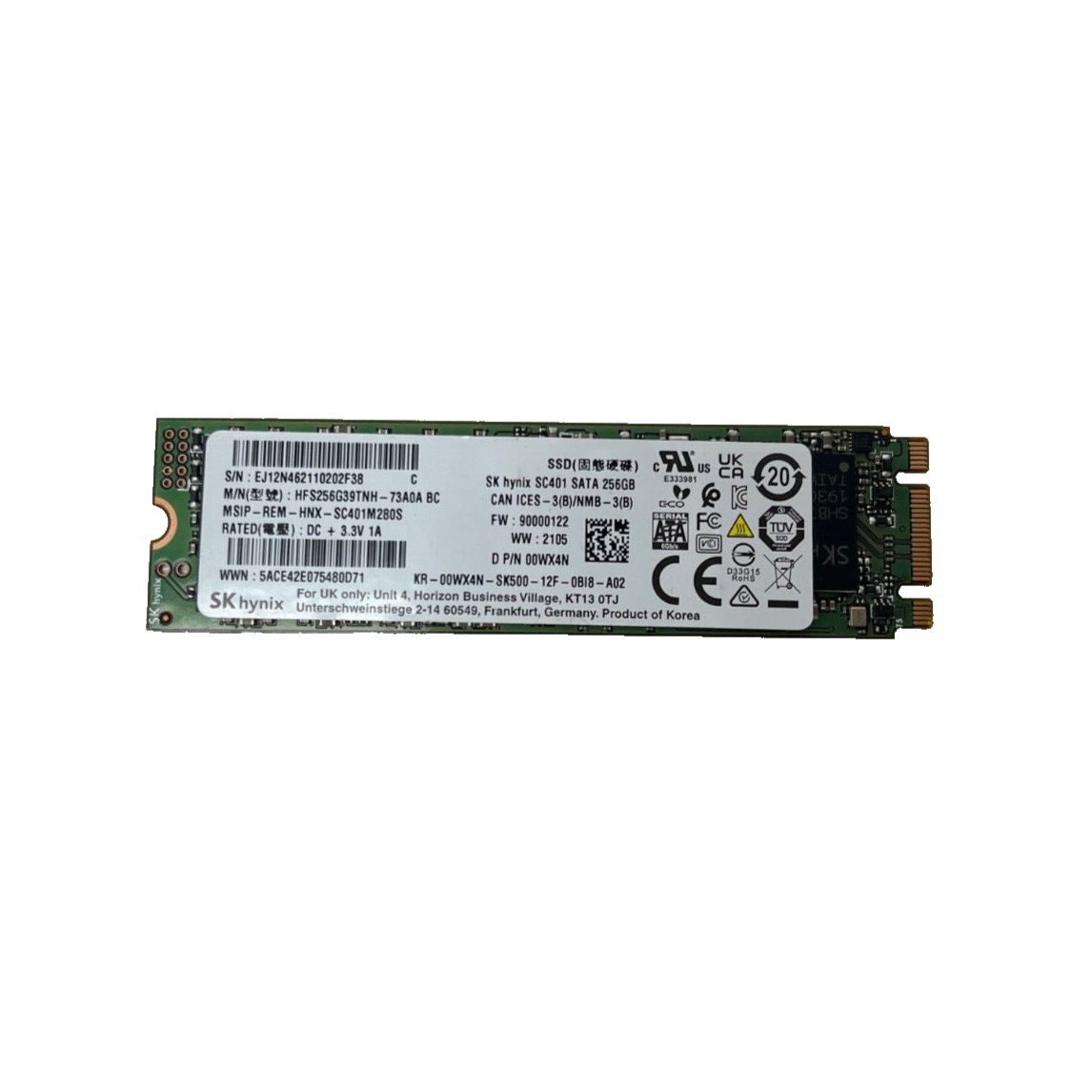 SK Hynix 256GB NVMe SSD M.2 2230