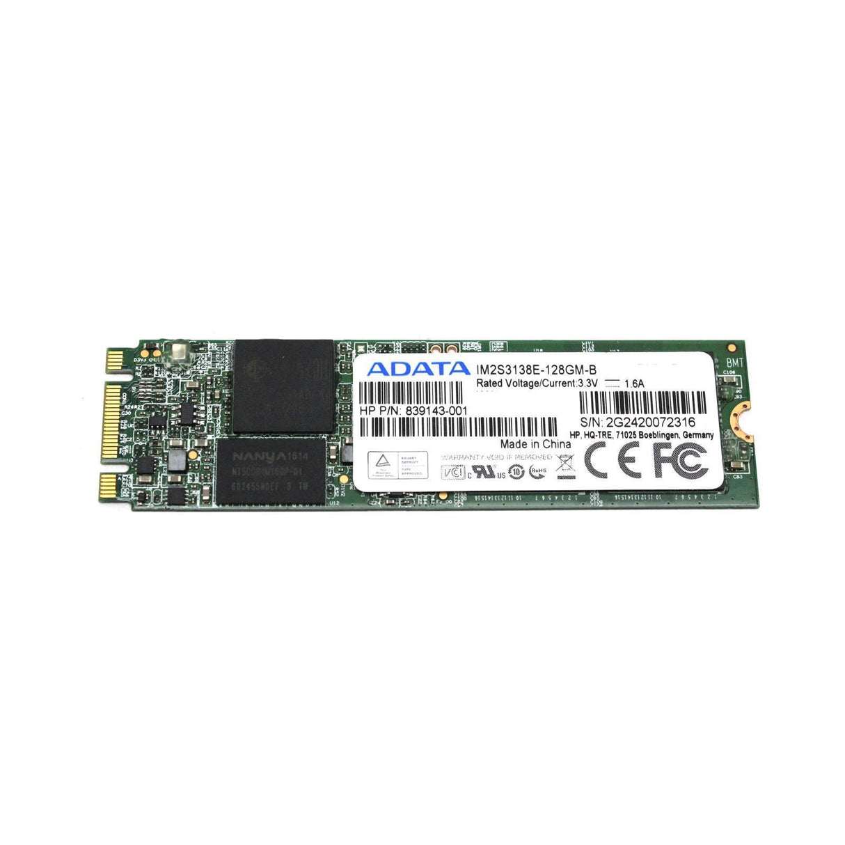 Adata IM2S3138E-128GM-B 128GB M.2 SATA SSD