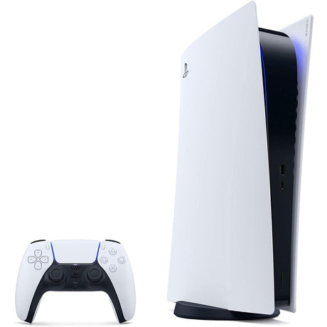Sony PlayStation 5 Digital Console, White - MISSING STAND - Good